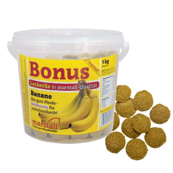 Marstall Bonus piškoti za konje z okusom banane.
