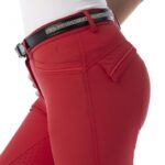 Ženske jahalne hlače EquiTheme Micro Red Edition 2