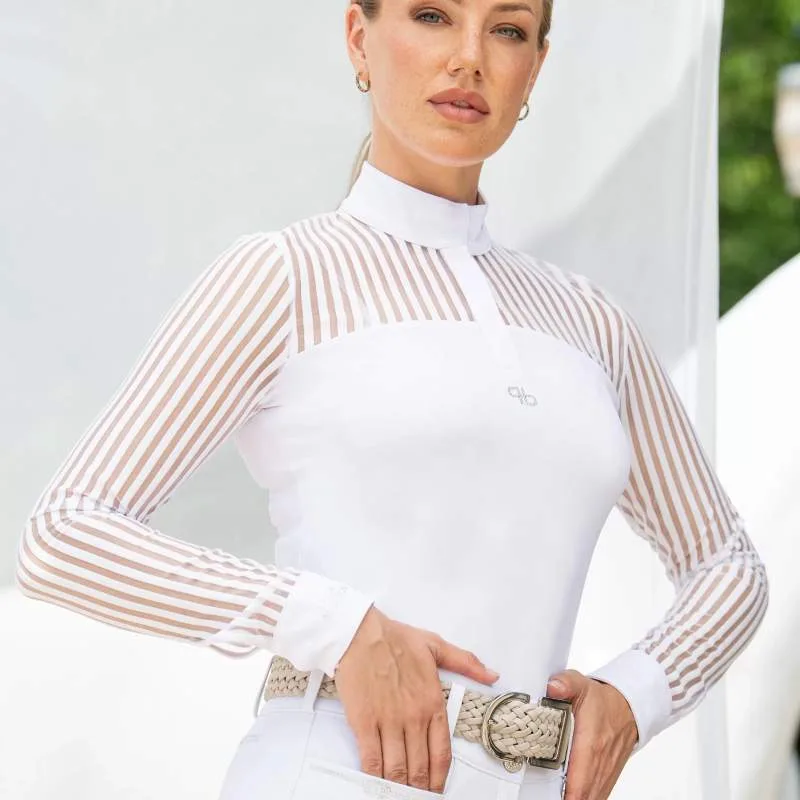 pikeur-women-s-competition-shirt-long-sleeve-mesh-white Ženska tekmovalna majica Pikeur Competition - slika 3