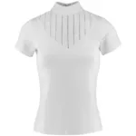 Natjecateljska jahaća majica E-T Funza White - Slika 2