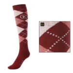 Dječje čarape Kavalkade bordo/roza