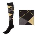 Čarape Kavalkade antracit/senf