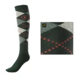 Čarape Kavalkade maslinaste/prirodne