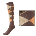 Čarape Kavalkade smeđa/narančasta