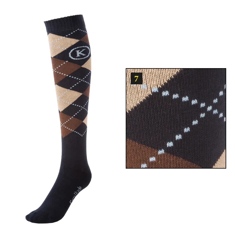 temno modra rajva clair nogavice Nogavice Kavalkade t.modra/rjava - slika 1