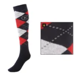 Čarape Kavalkade t.plava/crvena