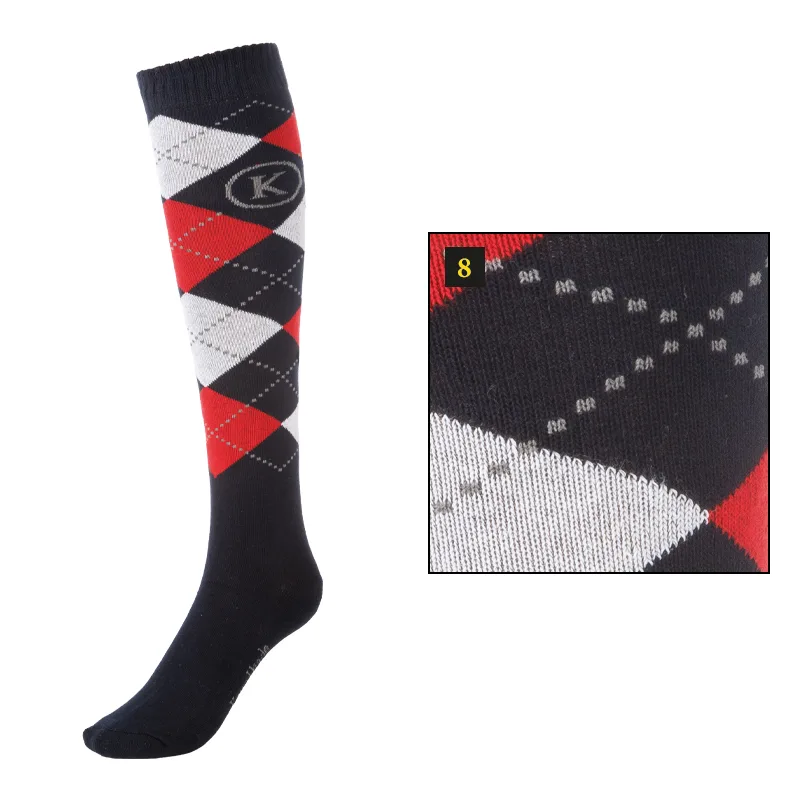 temno modra rdeča clair nogavice Nogavice Kavalkade t.modra/rdeča - slika 1