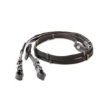 Obične tkane uzde Kavalkade 20mm crna