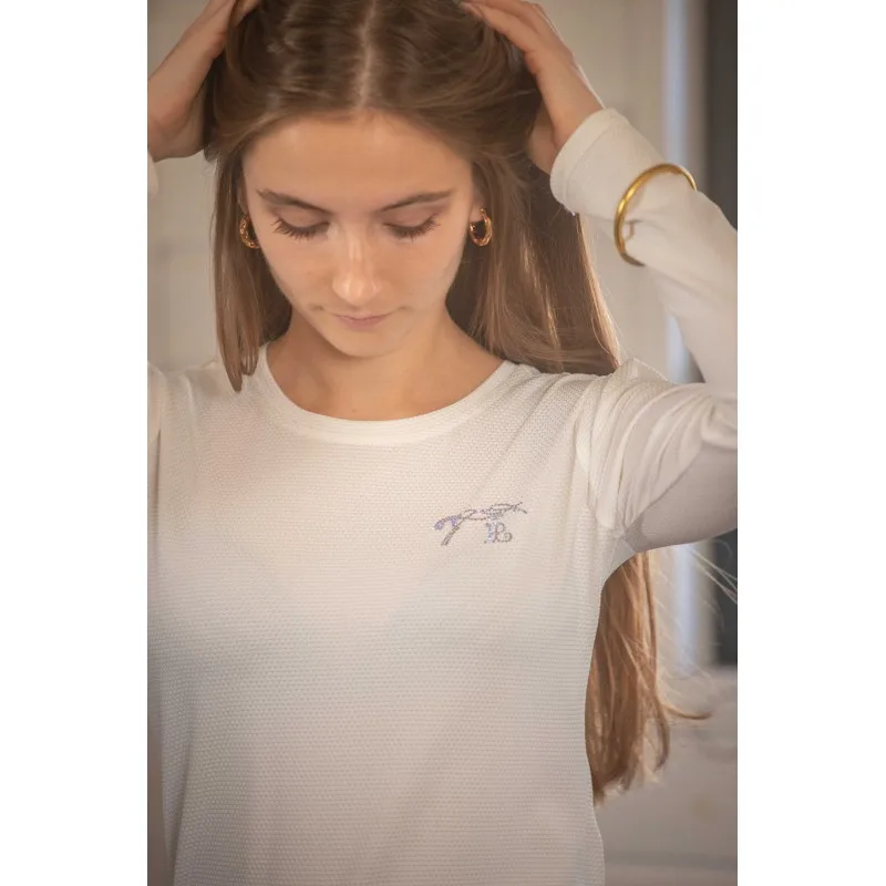 penelope-techty-honey-long-sleeve-polo1 Ženska jahalna majica Techty Honey z dolgimi rokavi - slika 1